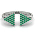 Triangle Open Emerald Ring - Hope No. 6 image 1