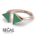 Triangle Open Emerald Ring - Hope No. 5 image 3
