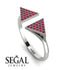 Triangle Open Ruby Ring - Hope No. 12 image 2