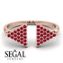 Triangle Open Ruby Ring - Hope No. 11 image 6