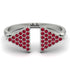 Triangle Open Ruby Ring - Hope No. 12 image 1