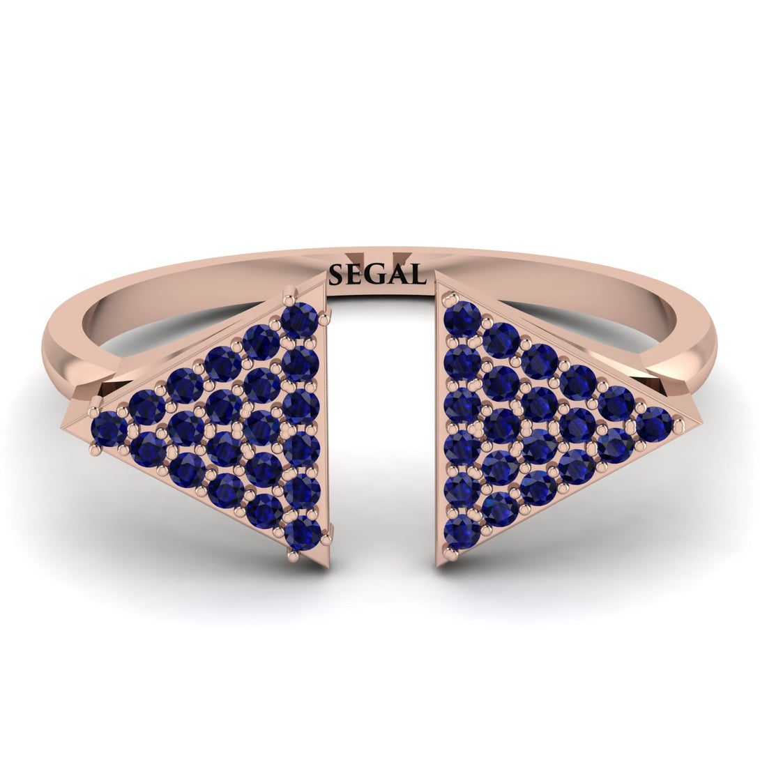 Triangle Open Sapphire Ring - Hope No. 14