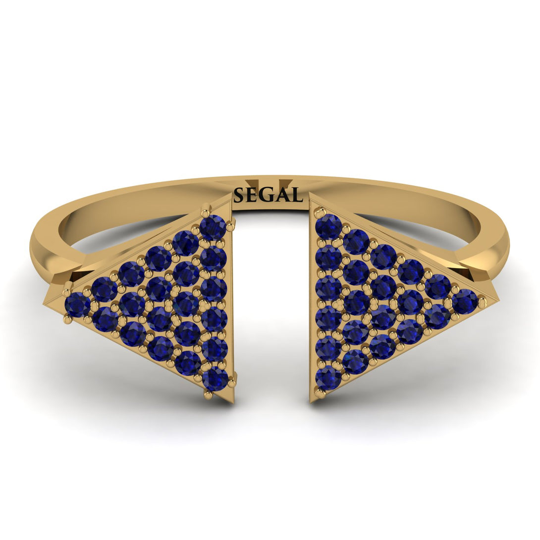 Triangle Open Sapphire Ring - Hope No. 13