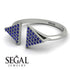 Triangle Open Sapphire Ring - Hope No. 15 image 3