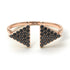 Triangle Open Black Diamond Ring - Hope No. 8 image 9
