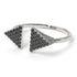 Triangle Open Black Diamond Ring - Hope No. 9 image 5