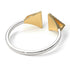 Two Tones Triangle Open Black Diamond Ring - Hope No. 20 image 6