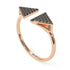 Triangle Open Black Diamond Ring - Hope No. 8 image 3