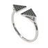 Triangle Open Black Diamond Ring - Hope No. 9 image 3