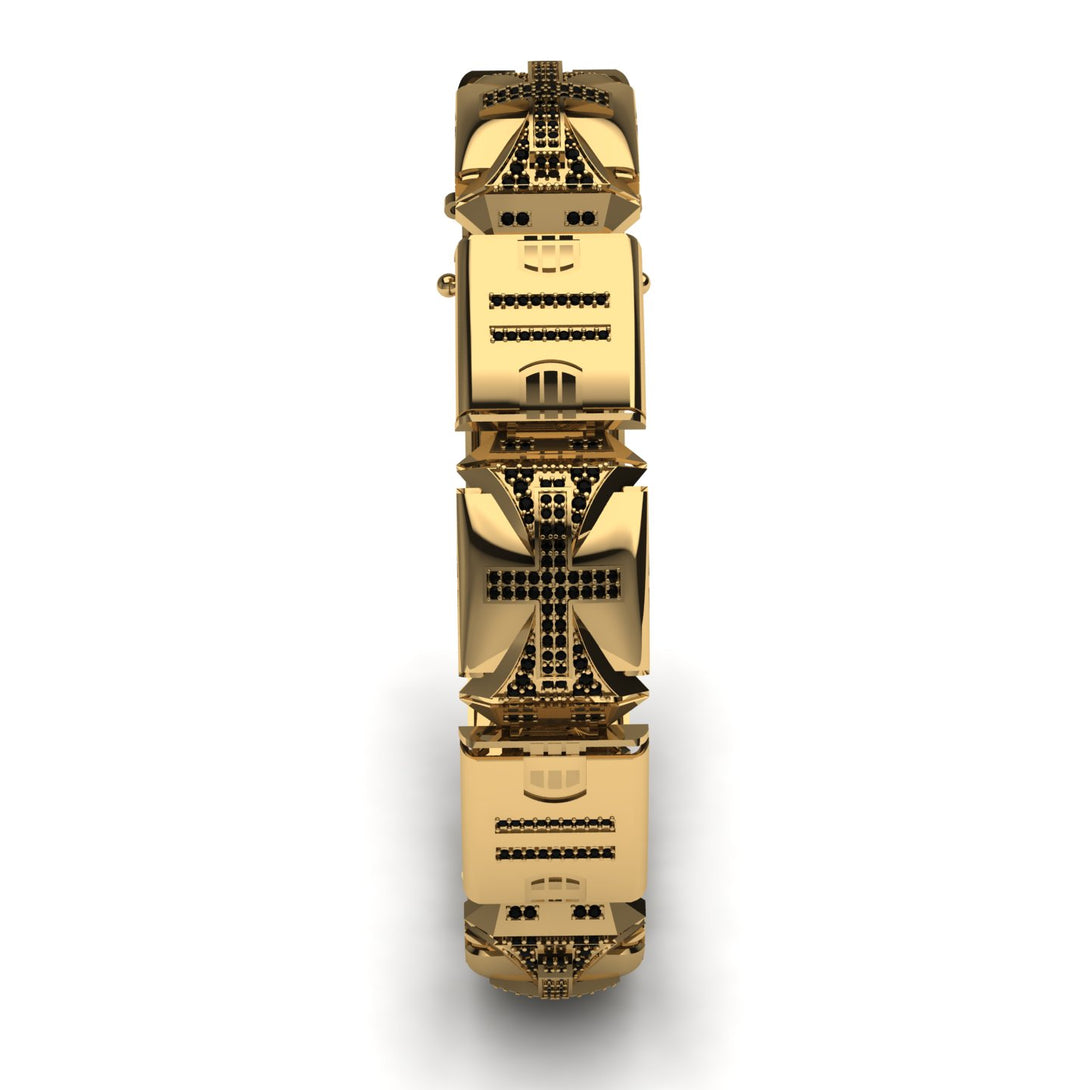 Unique Black Diamond Men Bracelet - Gary No. 7
