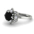 Unique Bloom Halo Black Diamond Ring - Amanda No. 9 image 3
