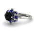 Unique Bloom Halo Black Diamond Ring - Amanda No. 69 image 3