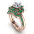 Unique Bloom Halo Diamond Bridal Set - Amanda No. 17 image 1