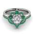 Unique Bloom Halo Diamond Bridal Set - Amanda No. 18 image 2