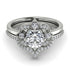 Unique Bloom Halo Diamond Bridal Set - Amanda No. 3 image 2