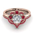 Unique Bloom Halo Diamond Bridal Set - Amanda No. 47 image 3