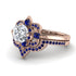 Unique Bloom Halo Diamond Bridal Set - Amanda No. 62 image 3