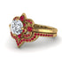 Unique Bloom Halo Diamond Bridal Set - Amanda No. 46 image 3