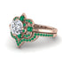 Unique Bloom Halo Diamond Bridal Set - Amanda No. 17 image 3