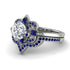 Unique Bloom Halo Diamond Bridal Set - Amanda No. 63 image 3