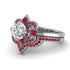 Unique Bloom Halo Diamond Bridal Set - Amanda No. 48 image 3