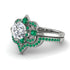 Unique Bloom Halo Diamond Bridal Set - Amanda No. 18 image 3