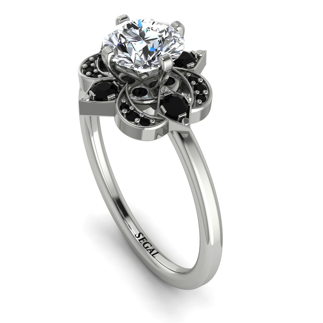 Unique Bloom Halo Diamond Ring - Amanda No. 33