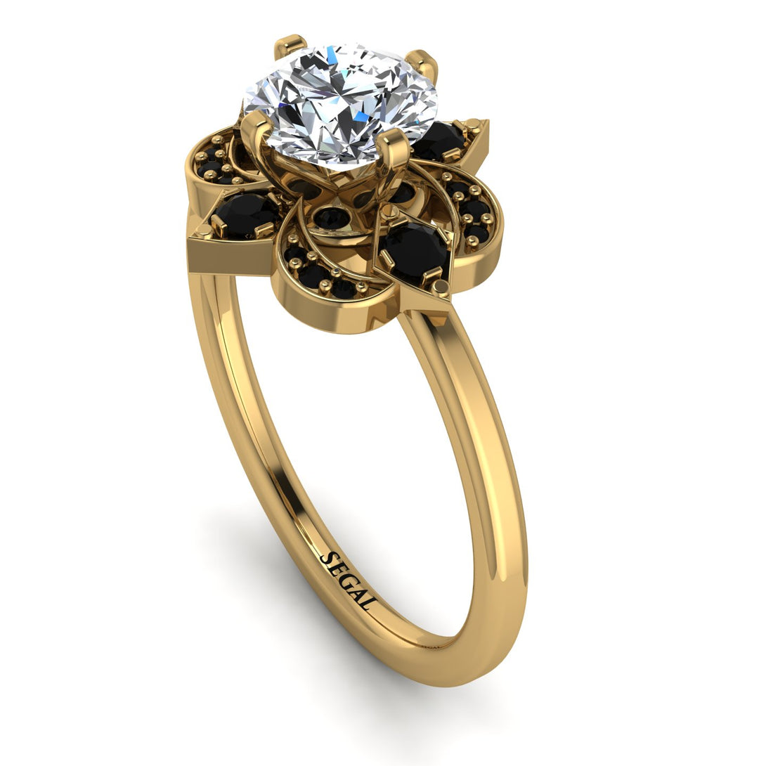Unique Bloom Halo Diamond Ring - Amanda No. 31