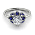 Unique Bloom Halo Diamond Ring - Amanda No. 63 image 2