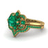 Unique Bloom Halo Emerald Bridal Set - Amanda No. 19 image 3