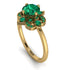 Unique Bloom Halo Emerald Ring - Amanda No. 19 image 1