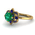 Unique Bloom Halo Emerald Ring - Amanda No. 64 image 3