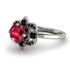 Unique Bloom Halo Ruby Ring - Amanda No. 42 image 3
