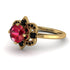 Unique Bloom Halo Ruby Ring - Amanda No. 40 image 3