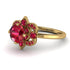 Unique Bloom Halo Ruby Ring - Amanda No. 55 image 3