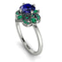Unique Bloom Halo Sapphire Ring - Amanda No. 30 image 1