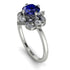 Unique Bloom Halo Sapphire Ring - Amanda No. 15 image 1