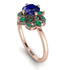Unique Bloom Halo Sapphire Ring - Amanda No. 29 image 1