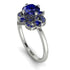Unique Bloom Halo Sapphire Ring - Amanda No. 75 image 1
