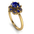 Unique Bloom Halo Sapphire Ring - Amanda No. 73 image 1