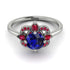 Unique Bloom Halo Sapphire Ring - Amanda No. 60 image 2