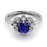 Unique Bloom Halo Sapphire Ring - Amanda No. 15 image 2