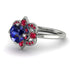 Unique Bloom Halo Sapphire Ring - Amanda No. 60 image 3