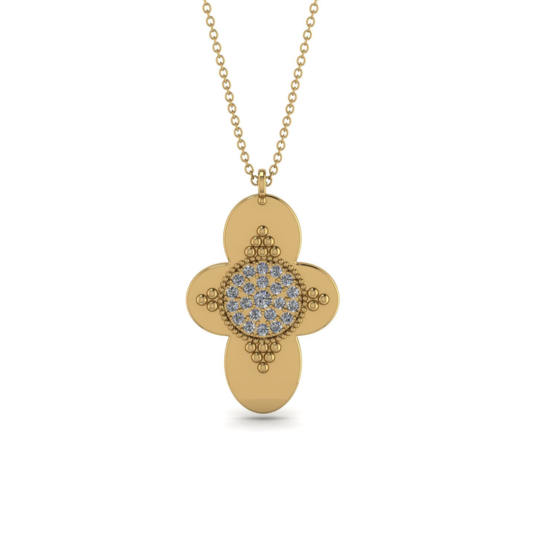 Unique Diamond Cross Amulet - Grayson No. 1