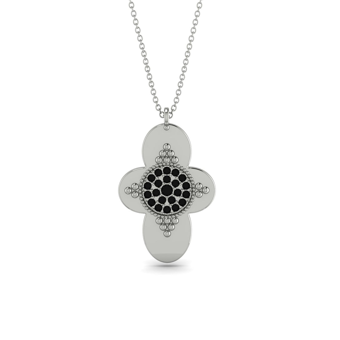 Unique Black Diamond Cross Amulet - Grayson No. 9