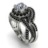 Unique Diamond Halo Bridal Set - Jessica No. 33 image 1