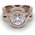 Unique Diamond Halo Bridal Set - Jessica No. 2 image 2