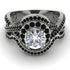 Unique Diamond Halo Bridal Set - Jessica No. 33 image 2