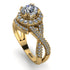 Unique Diamond Halo Engagement Ring - Jessica No. 1 image 1