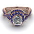 Unique Diamond Halo Engagement Ring - Jessica No. 62 image 2